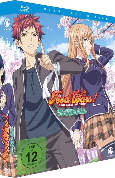 Food Wars! The Fifth Plate Staffel 5 (Gesamtausgabe) (Blu-ray), 1 Blu-ray Disc und 1 DVD