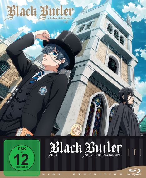 Black Butler Staffel 4: Public School Arc Vol. 1 (mit Sammelschuber) (Blu-ray), Blu-ray Disc