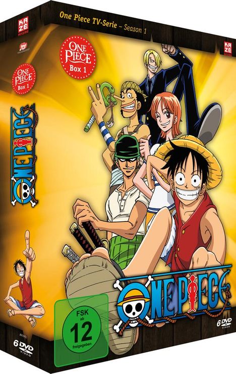 One Piece TV Serie Box 1, 6 DVDs