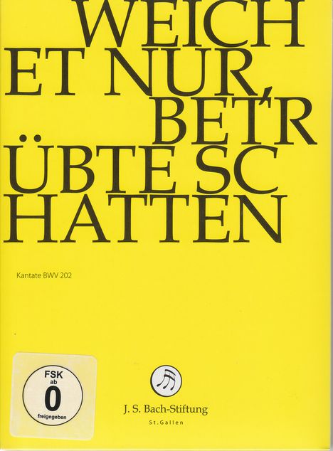 Johann Sebastian Bach (1685-1750): Bach-Kantaten-Edition der Bach-Stiftung St.Gallen - Kantate BWV 202, DVD