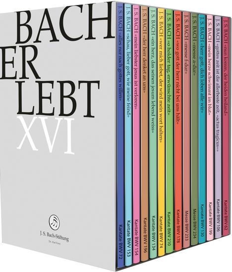 Johann Sebastian Bach (1685-1750): Bach-Kantaten-Edition der Bach-Stiftung St.Gallen "Bach erlebt XVI" - Das Bach-Jahr 2023, 14 DVDs