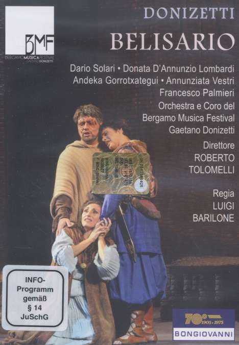Gaetano Donizetti (1797-1848): Belisario, DVD