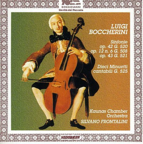 Luigi Boccherini (1743-1805): 12 Minuetti cantabili f.Orchester G.525, CD