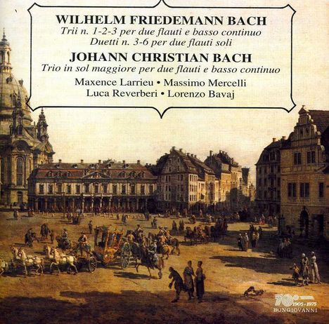 Wilhelm Friedemann Bach (1710-1784): Trios für Flöten &amp; Bc Nr.1-3 (F.47-49), CD