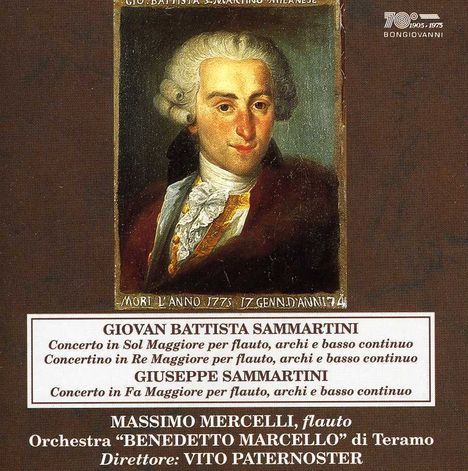 Giovanni Battista Sammartini (1701-1775): Flötenkonzerte in G &amp; D, CD