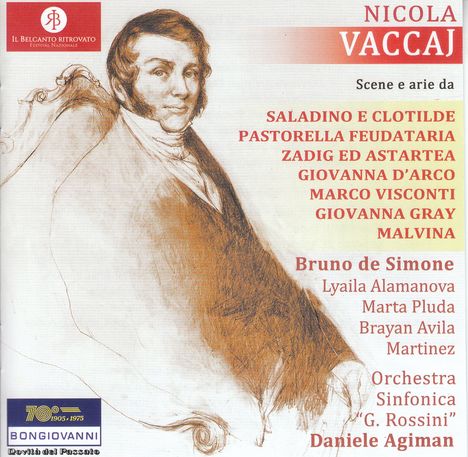 Nicola Vaccaj (1790-1848): Arien & Szenen aus Opern, CD