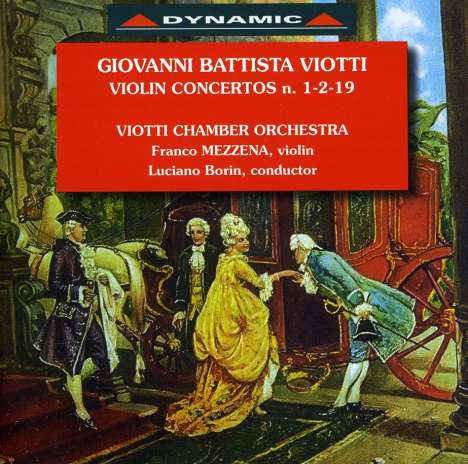 Giovanni Battista Viotti (1755-1824): Violinkonzerte Nr.1,2,19, CD