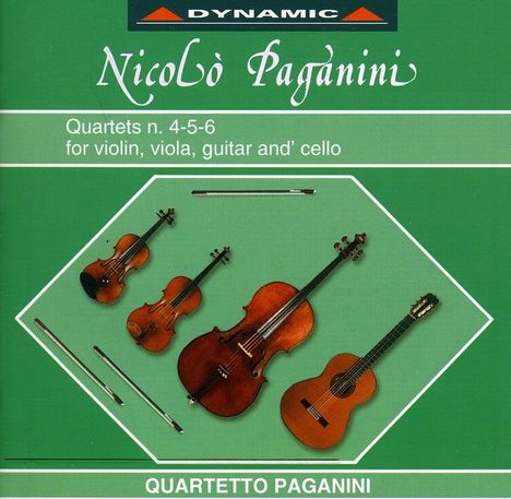 Niccolo Paganini (1782-1840): Gitarrenquartette Nr.4-6, CD