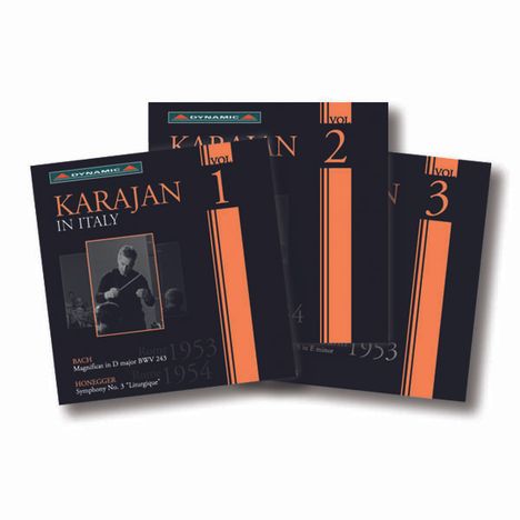 Herbert von Karajan in Italy (Exklusiv-Angebot für jpc), 3 CDs