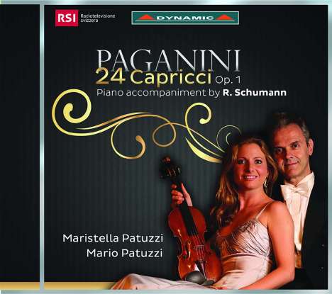 Niccolo Paganini (1782-1840): Capricen op.1 Nr.1-24 für Violine &amp; Klavier, CD