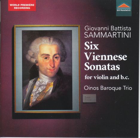 Giovanni Battista Sammartini (1701-1775): Sonaten für Violine &amp; Bc Nr.1-6 "Six Viennese Sonatas", CD