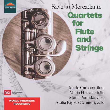 Saverio Mercadante (1795-1870): Flötenquartette Nr.1 &amp; 2 (G-Dur &amp; F-Dur), CD