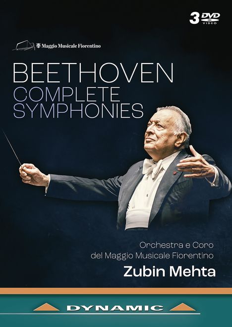 Ludwig van Beethoven (1770-1827): Symphonien Nr.1-9, 3 DVDs