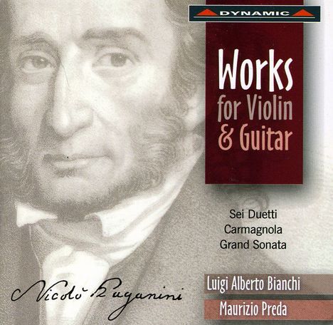 Niccolo Paganini (1782-1840): Grande Sonate für Violine &amp; Gitarre, CD