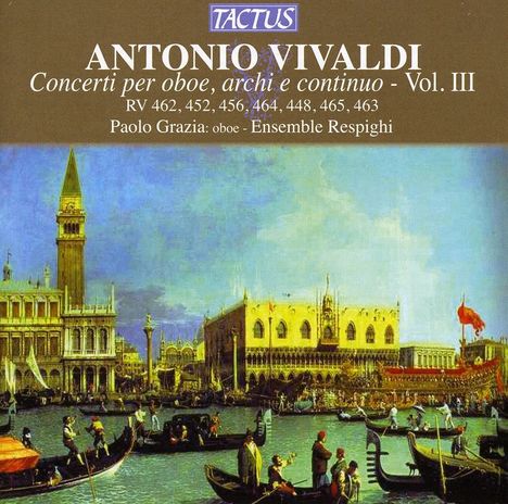 Antonio Vivaldi (1678-1741): Oboenkonzerte RV 448,452,456,462-465, CD