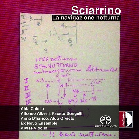 Salvatore Sciarrino (geb. 1947): La navigazione notturna für 4 Klaviere, Super Audio CD