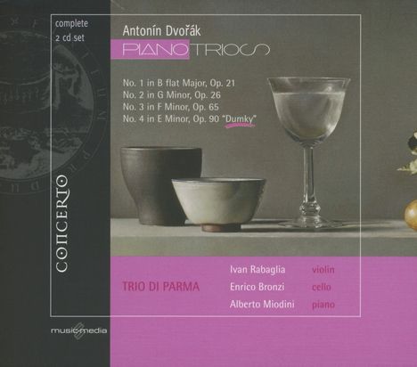 Antonin Dvorak (1841-1904): Klaviertrios Nr.1-4, 2 CDs