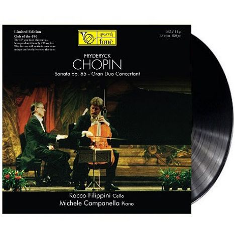 Frederic Chopin (1810-1849): Sonate für Cello &amp; Klavier Op.65 (180g), LP