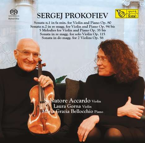 Serge Prokofieff (1891-1953): Sonaten für Violine &amp; Klavier Nr. 1 &amp; 2, 2 Super Audio CDs
