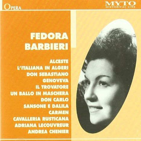Fedora Barbieri singt Arien, CD
