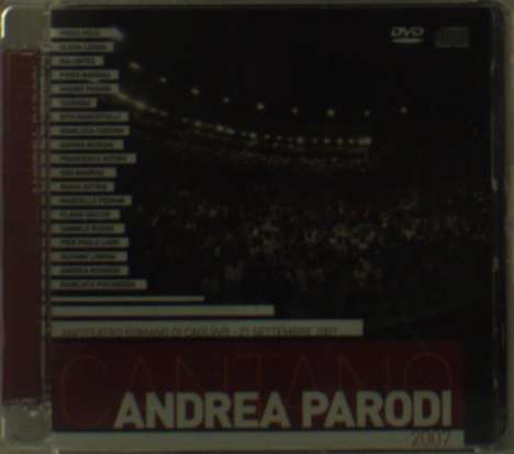Cantano Andrea Parodi: Live, 1 CD und 1 DVD