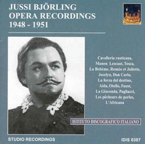 Jussi Björling - Opera Recordings 1948-1951, CD