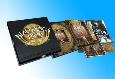 Blackmore's Night: All Our Yesterdays (Limited Boxset + T-Shirt Gr. L), 1 CD, 1 DVD und 2 LPs