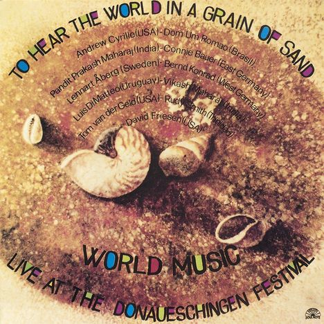 To Hear The World In A Grain Of Sand: Live At The Donaueschingen Festival 1985, CD