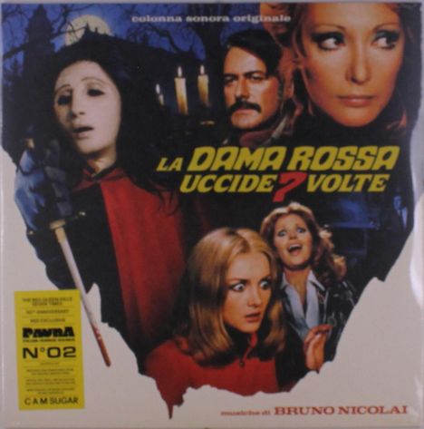 Bruno Nicolai: La Dama Rossa Uccide Sette Volte (RSD) (Limited 50th Anniversary Edition) (Red Vinyl), 2 LPs