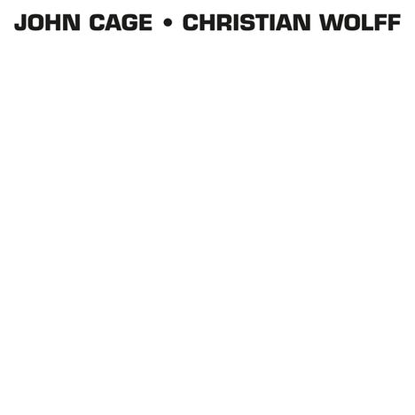 John Cage (1912-1992): Cartridge, LP