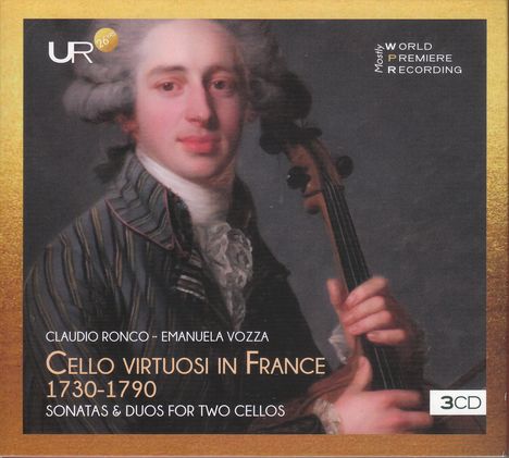 Claudio Ronco &amp; Emanuela Vozza - Cello Virtuosi in France 1730-1790, CD