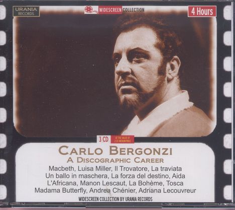 Carlo Bergonzi  - A Discographic Career, 3 CDs