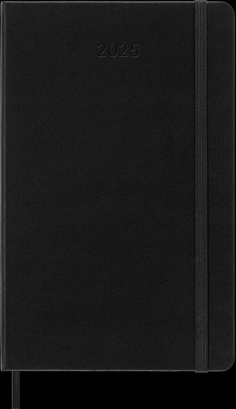 Moleskine Classic 12 Month 2025 Daily Planner, Hard Cover, Large (5" x 8.25"), Black, 400 pages, Buch