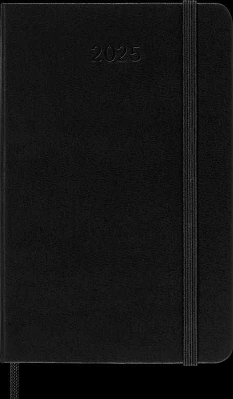 Moleskine Classic 12 Month 2025 Weekly Horizontal Planner, Hard Cover, Pocket (3.5" x 5.5"), Black, 144 pages, Buch