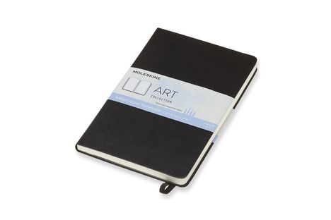 Moleskine Aquarell Notizbuch Large/A5, 200G-Aquarellpapier, Hard Cover, Schwarz, Diverse