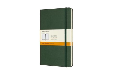 Moleskine Notizbuch Large/A5, Liniert, Myrtengrün, Diverse