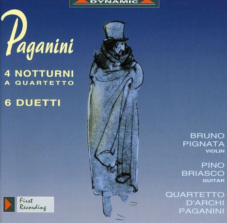 Niccolo Paganini (1782-1840): Streichquartett E-Dur, CD