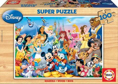 Disney: Educa - Die wunderbare Welt von Disney - Puzzle 100 Teile, Diverse