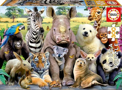 Howard Robinson: Educa - Lustige Zootiere - Puzzle 300 Teile, Diverse