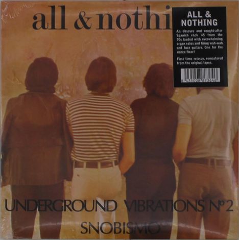 All &amp; Nothing: Underground Vibrations No. 2 (remastered), Single 7"