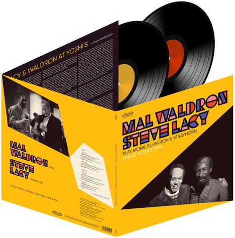 "Mal Waldron, Steve Lacy: Play Monk, Ellington & Strayhorn. Live at Yoshi's 1994." Zwei Schallplatten und ein Cover.