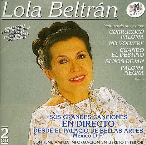Lola Beltran: Sus Grandes Canciones En Directo, 2 CDs