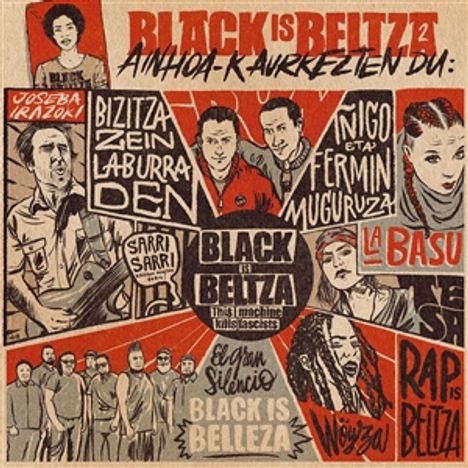 Black Is Beltza 2 - Ainhoa-k Aurkezten Du: El Gran Silencio, Joseba Irazoki, La Basu, Tesa, Wöyza, Fermin Eta Iñigo Muguruza, LP