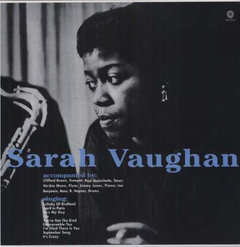 Sarah Vaughan (1924-1990): Sara Vaughan With Clifforf Brown (remastered) (180g) (Limited Edition), LP