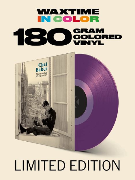 Chet Baker (1929-1988): Italian Movie Soundtracks (180g) (Limited-Edition) (Purple Vinyl), LP