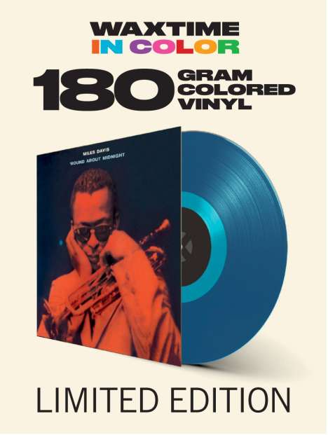 Miles Davis (1926-1991): Round About Midnight (180g) (Limited Edition) (Translucent Blue Vinyl) (1 Bonustrack), LP
