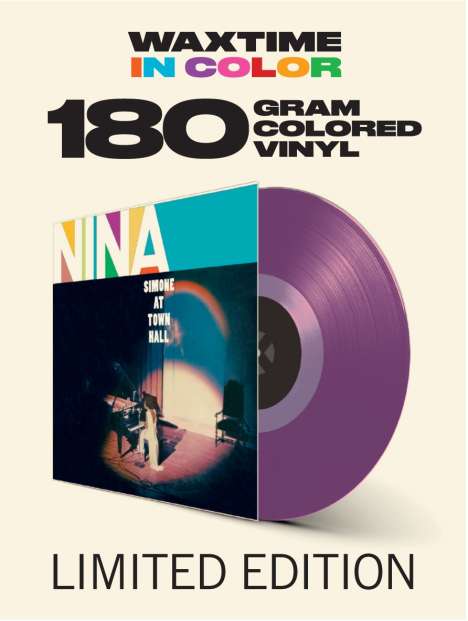 Nina Simone (1933-2003): At Town Hall (180g) (Limited-Edition) (Purple Vinyl), LP