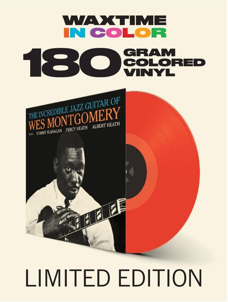 Wes Montgomery (1925-1968): The Incredible Jazz Guitar Of Wes Montgomery (180g) (Limited-Edition) (Red Vinyl), LP
