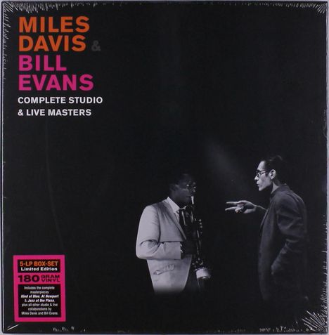 Miles Davis &amp; Bill Evans: Complete Studio &amp; Live Masters (180g) (Limited Handnumbered Edition) (Box Set), 5 LPs