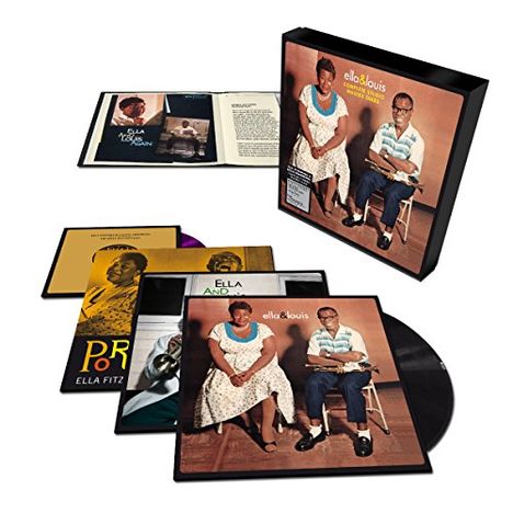 Louis Armstrong &amp; Ella Fitzgerald: Ella &amp; Louis: Complete Studio Master Takes, 5 LPs und 1 Single 10"